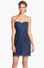 NWOT  navy  Jenny Yoo  'Hudson' Lace Sheath Dress  size 0
