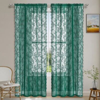 Home Decor grüne Spitze Gardinenstange Taschen-Design vielseitig einsetzbar ein