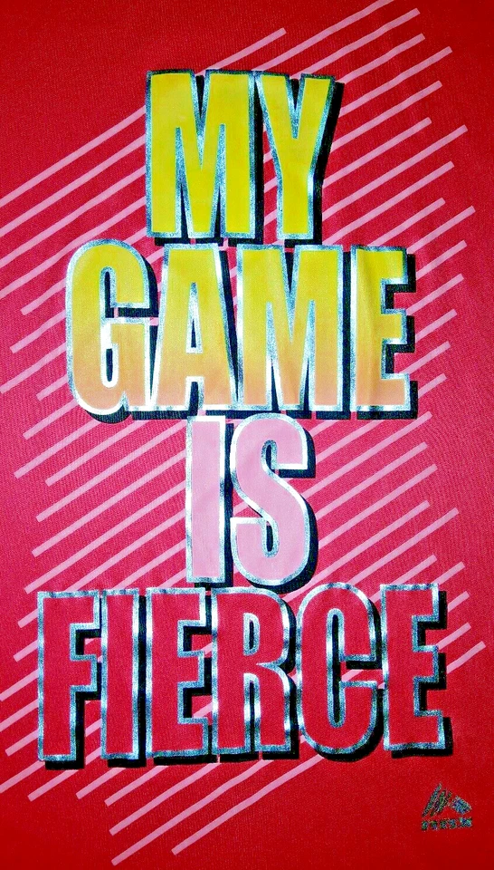 Camisa deportiva para niñas RBX SS "My Game Is Fierce" rosa neón grafito 14-16 deportiva nueva con etiquetas Foto 2 de 4