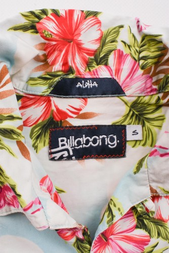 Billabong Hawaii Floral Print Short Sleeve Shirt Size S - Picture 3 of 5