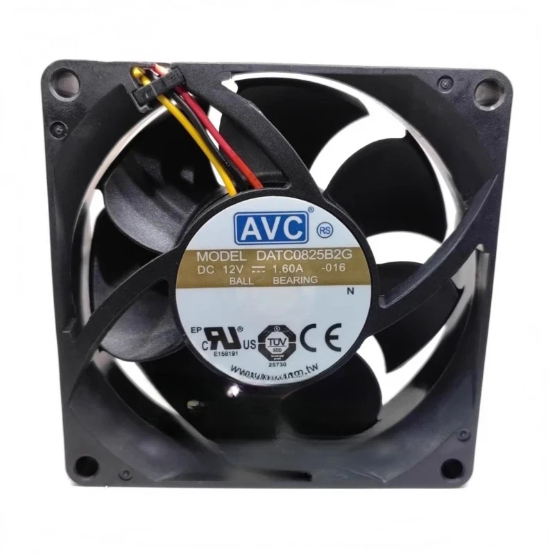 DATC0825B2G 8cm 8025 12V 1.60A 3-wire high air volume cooling fan - Image 3 of 4