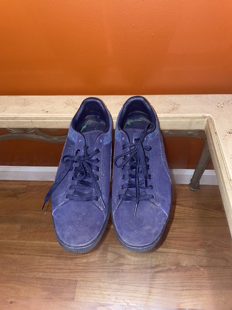 puma suede classic emboss blue