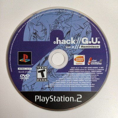 dot .Hack G.U. Vol. 2 Reminisce (Sony PlayStation 2, PS2 - 2007) DISC ONLY