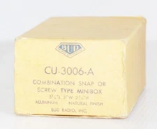 Vintage Bud Radio CU-3006-A Combination Snap Screw Type Aluminum  Minibox