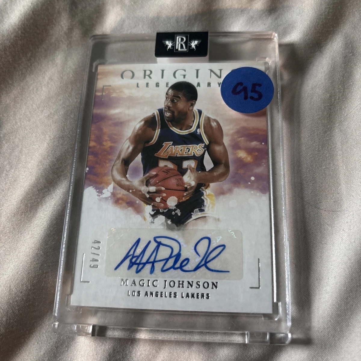 Panini Magic Johnson Basketball Autographed Sports Trading Cards