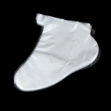 100Pcs Clear Plastic Disposable Bath Liner Foot Pedicure Spa Wax Cover Bag Sock