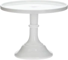 12" Milk Glass Cake Plate/Stand
