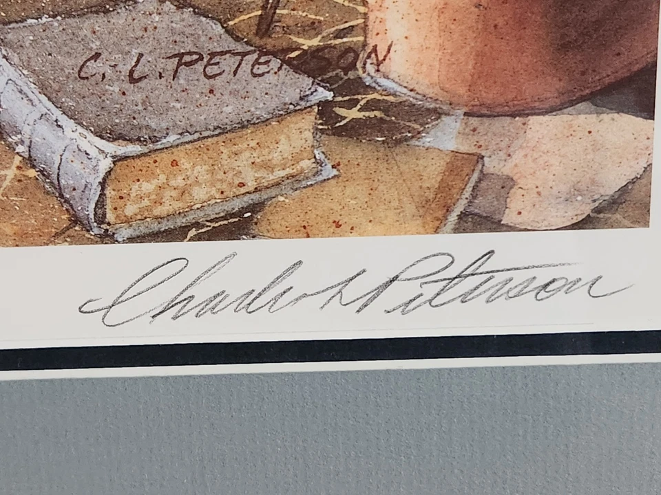 Charles L. Peterson "Carousel Horses" Edición Firmado #2771/3000; Excelente Estado Foto 3 de 4