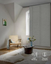 Godear Design Deluxe Adjustable Sliding Track Blinds 46" - 86" W x 96" Long NIOB