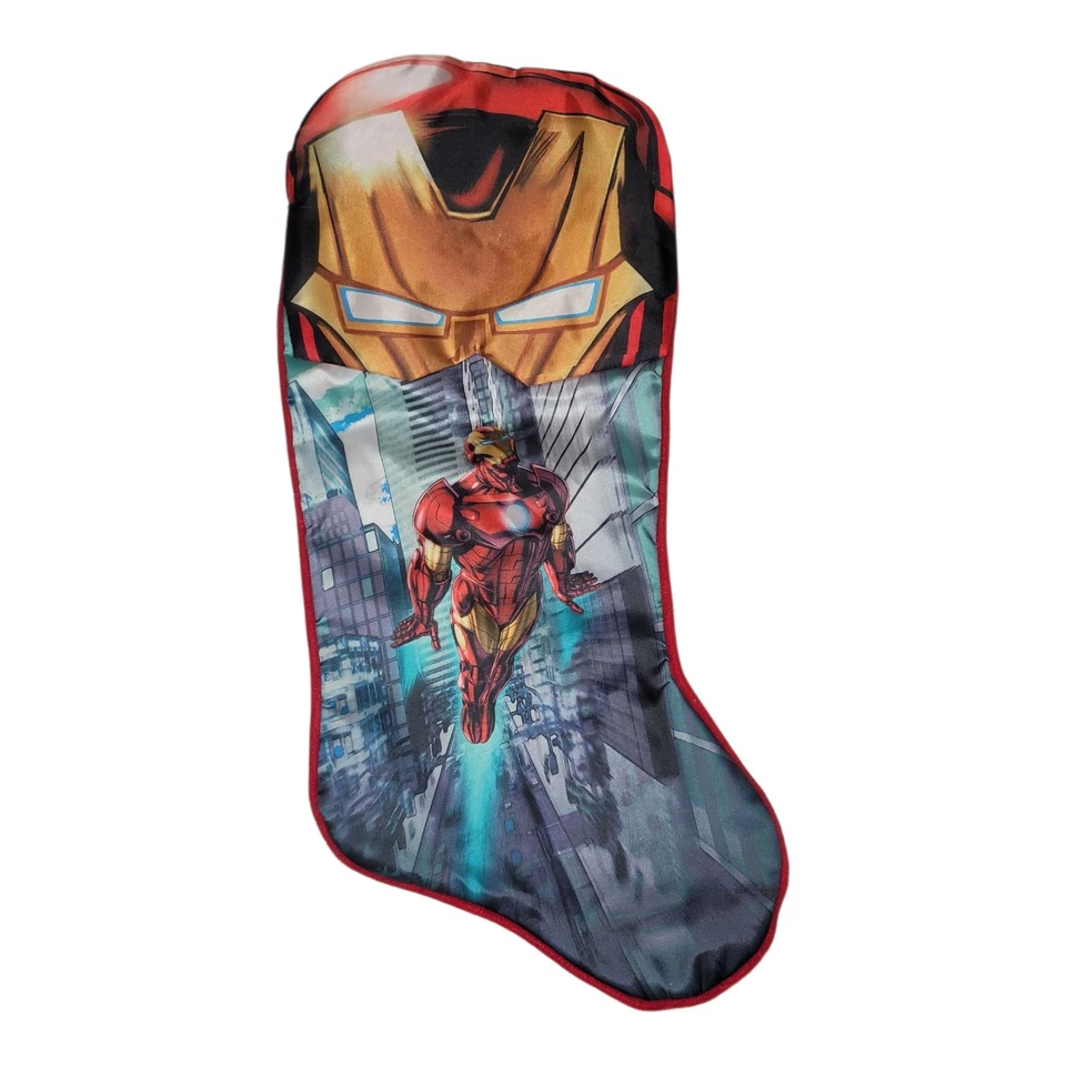 Medias de Navidad Marvel Iron Man Vengadores Montar 19" Vacaciones Niños Foto 3 de 4