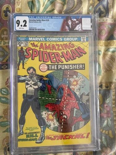 Amazing Spider-Man #129 CGC VF/NM 9.2  White 1st App Punisher! Marvel 1974