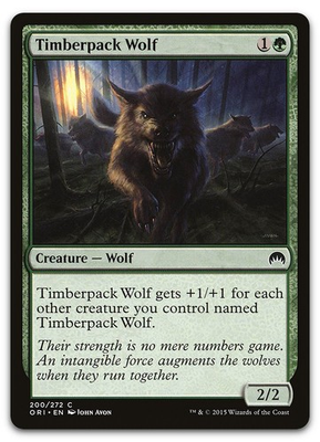 #ad Timberpack Wolf #200 NM Magic Origins ORI Magic MTG $2.60