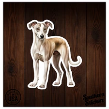 Whippet Dog - Vinyl Decal Sticker - Car Window Laptop - ebn12137