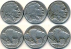 1928 P-D-S BUFFALO NICKELS SET #X26 -  A 1928 FROM ALL THREE MINTS!