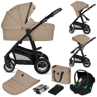 Kinderwagen 3 in 1 Kombikinderwagen Buggy + Babywanne + Babyschale LIONELO 