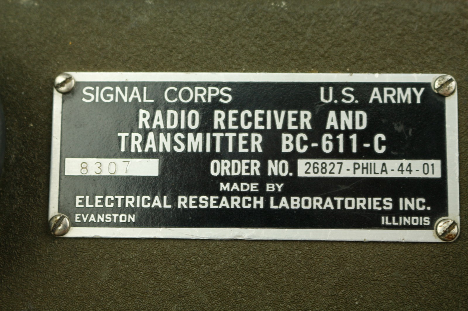 Oscillateur US Army BC-376-M – Antenne Vintage, état Fonctionnel