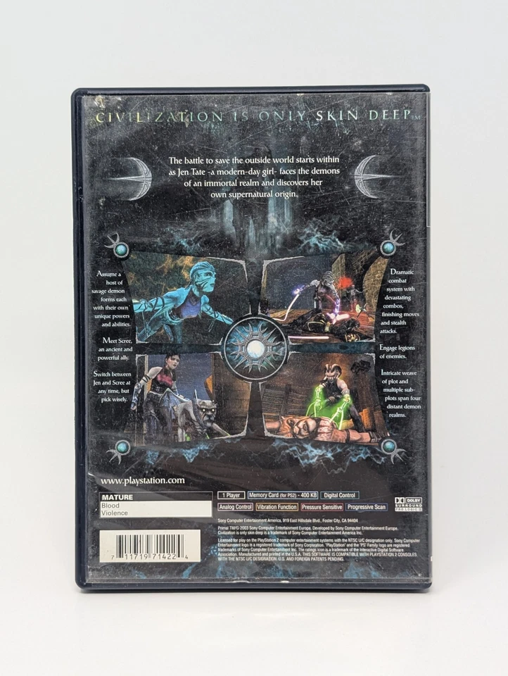 Primal (Sony PlayStation 2, 2003 PS2) - CIB W/ Reg Card - Image 2 of 3