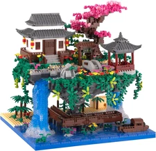 Building Block Set - Micro Mini Blocks Cherry Blossom Tree House, 3220 PCS Build
