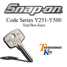 Snap-On Tool Box Keys / Toolbox keys / Snap On Code Series Y251 - Y500