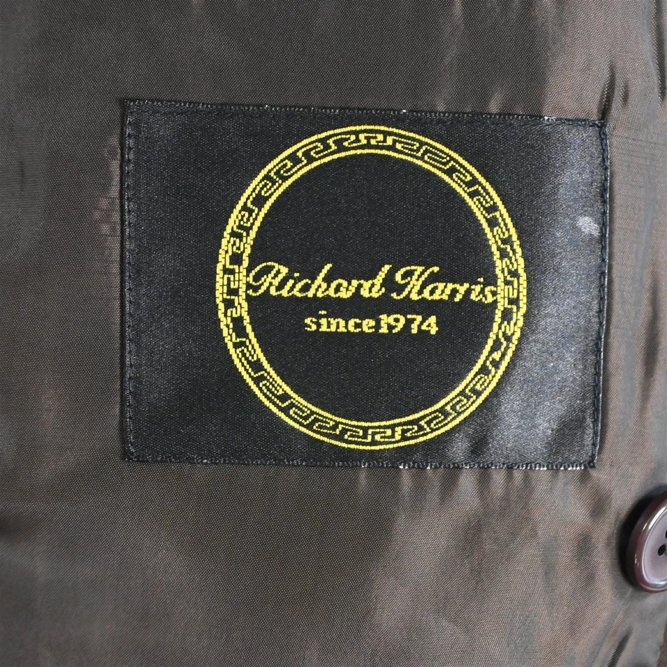 Richard Harris 52R 42x28 Marrón Doble Pecho Hombre Chaqueta Pantalones Traje Foto 4 de 4