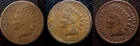 1881 1882 1889 Indian Head Pennies Cents