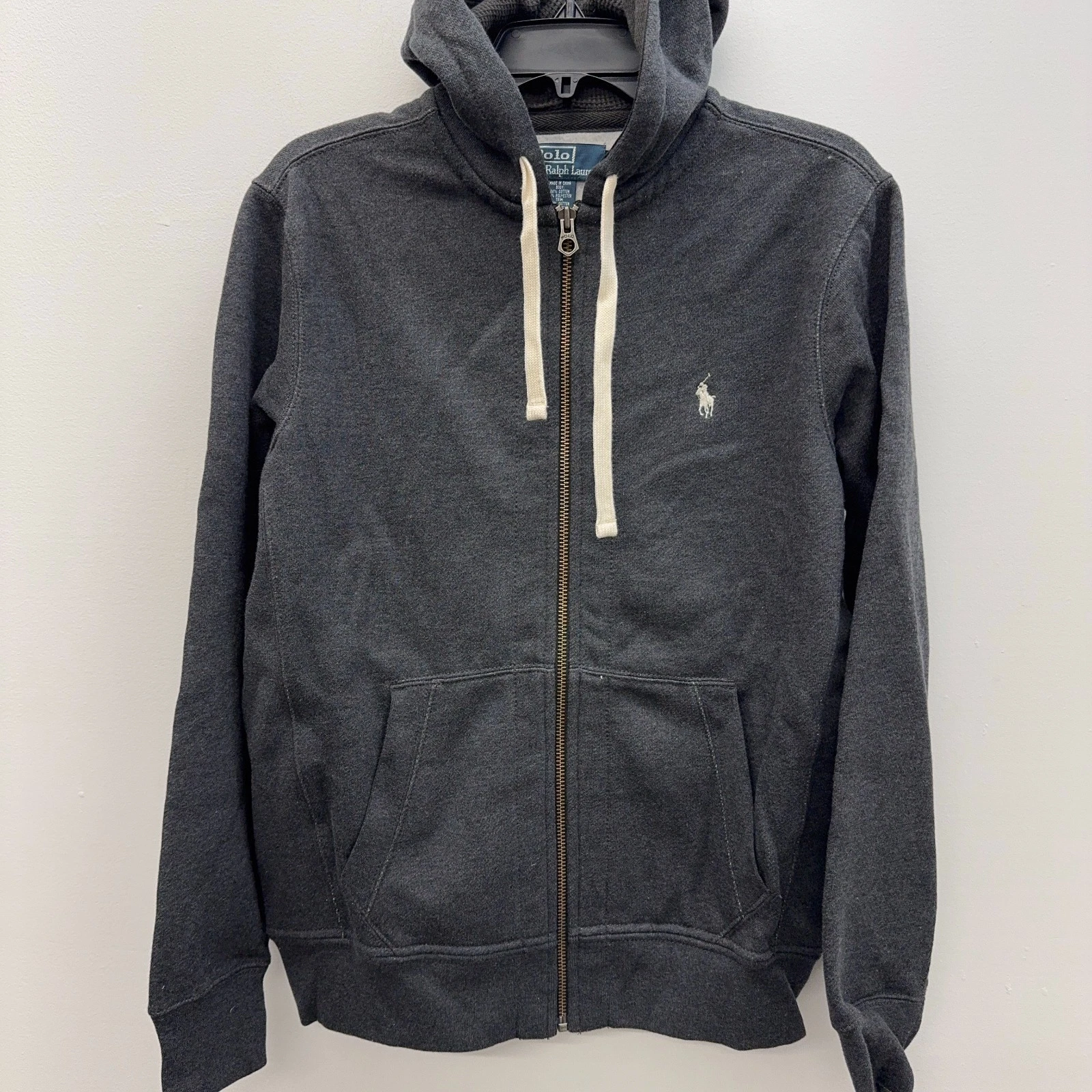 NWT Polo Ralph Lauren Waffle Knit Thermal Hood Full Zip Fleece Hoodie Gray M
Opens in a new window o