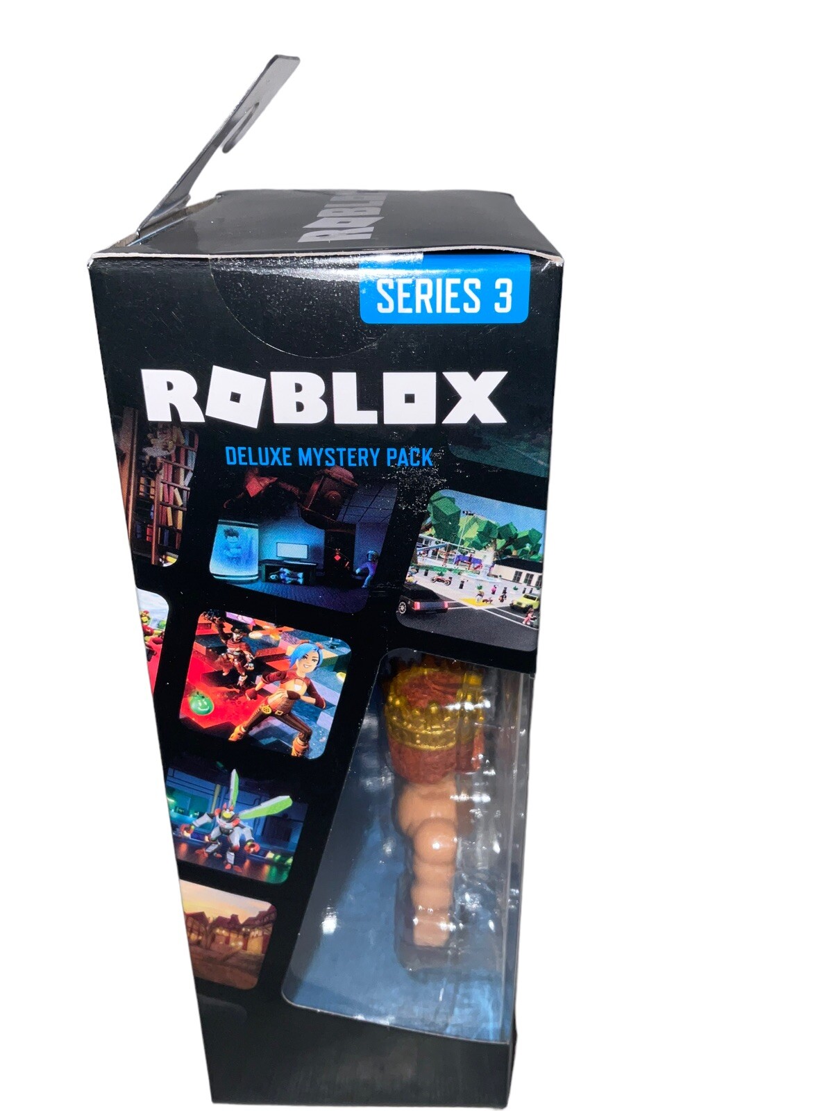 Roblox Deluxe Mystery Pack Series 3 Muscle Legends Muscle King Code Damaged  Box