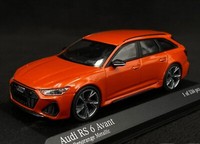 Audi RS6 C8 Avant 2019 Orange Corail 1:43 Minichamps Modellauto 410018014