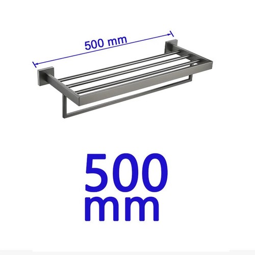 Brushed Grey Bathroom Accessorie Stainless Steel Metal Towel Rack Paper Holder - Picture 19 of 46