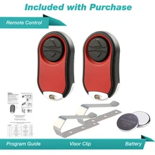 2 For Universal 374UT Liftmaster Chamberlain Craftsman Genie Multicode Linear