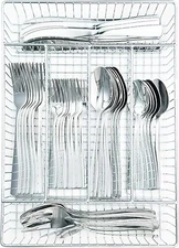 45PCS Stainless Steel Silverware Set, Flatware Set for Kitchen, Cutlery Set