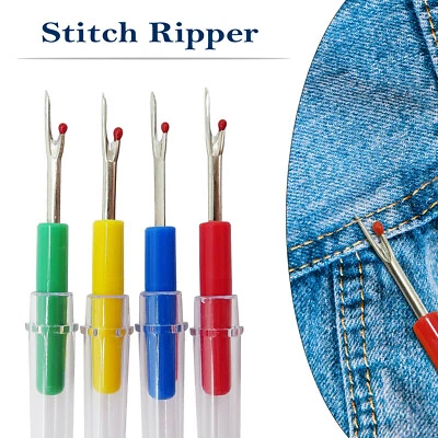 TABLE-CLOTH-UK SAFETY SEAM RIPPER STITCH THREAD QUICK UNPICKER SEWING TOOL PACK OF 1-100