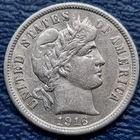 1916 Barber Dime 10c High Grade AU - UNC #72347