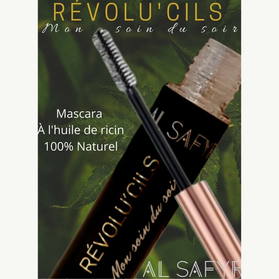 Mascara Huile de ricin Soin Santé Beauté Vegan Pour Faire Pousser Les Cils 10 ML - Imagen 4 de 4