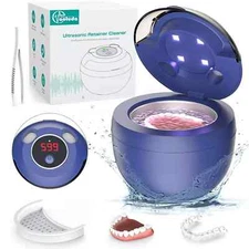 Ultrasonic Retainer Cleaner W/4 Modes/Digital Timer for Dentures/Guards GH-UC122