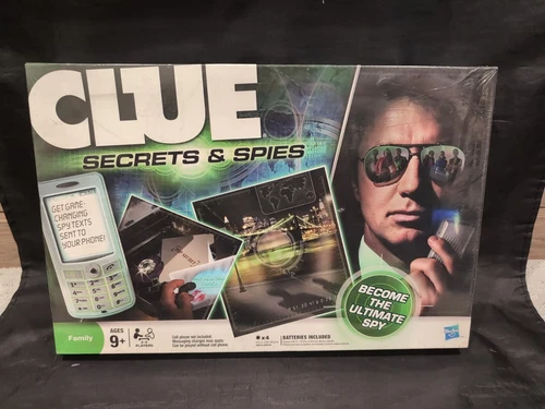 Clue Secrets and Spies Board Game Vintage Hasbro 2009 Sealed