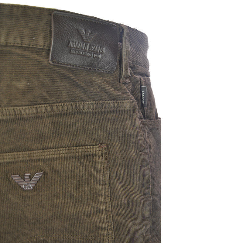 ARMANI JEANS 6X6J06 6NJLZ Mens Jeans Corduroy Stretch Fabric Slim Fit Comfort