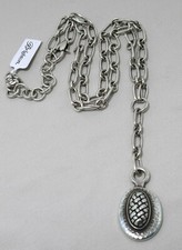 Brighton FERRARA ARTISAN Y NWT 78 Silver Woven Pendant Necklace