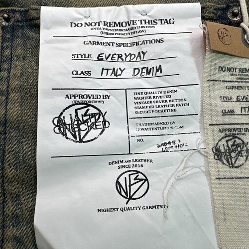 NO/FAITH STUDIOS ITALY VENICE CUT Jeans. Size Large - Picture 6 of 12