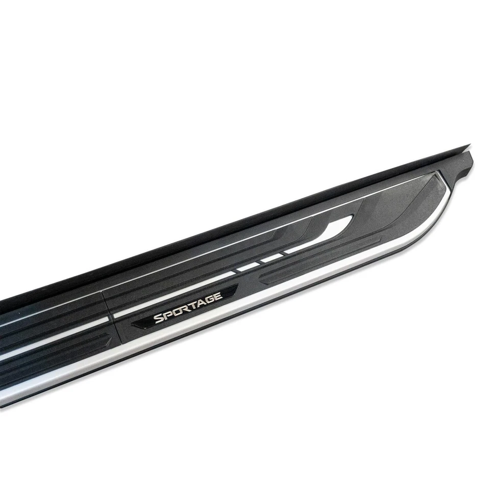 FOR KIA SPORTAGE 2023+ OEM STYLE ALUMINIUM PAIR RUNNING BOARDS SIDE STEPS BLACK - Image 4 of 4