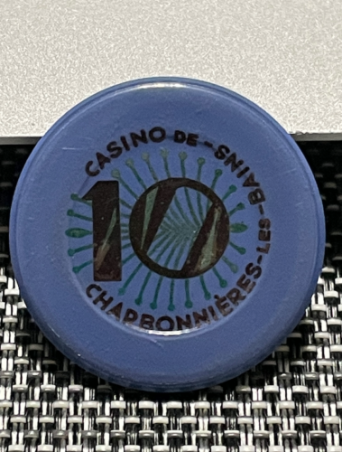 $10 CASINO DE CHARBONNIERE LAS BAINS FRANCE JETON CASINO POKER CHIP - Picture 1 of 2