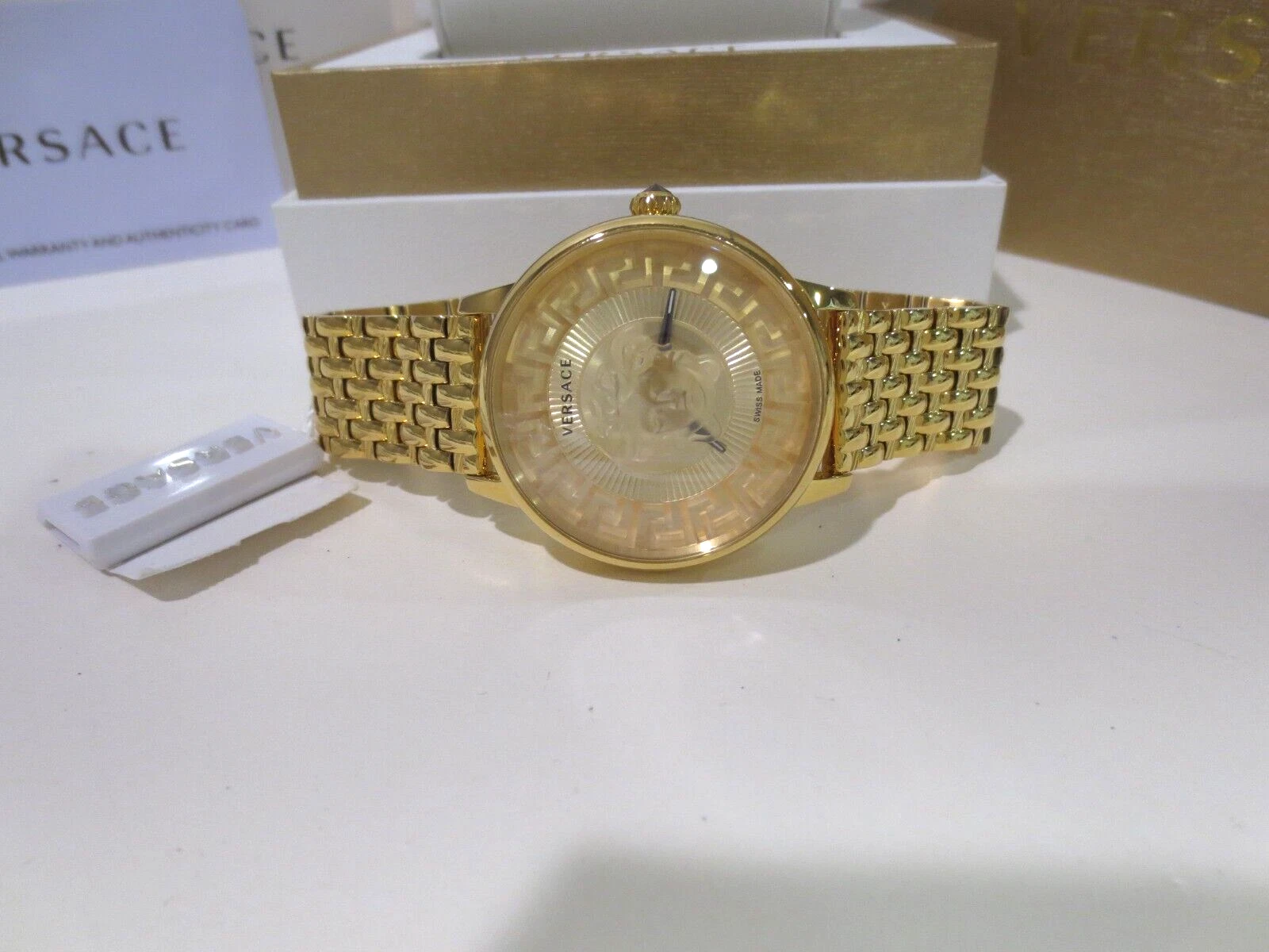 Orologio Versace Donna VE6F00623 Medusa Alchemia Quarzo Svizzero Oro IP