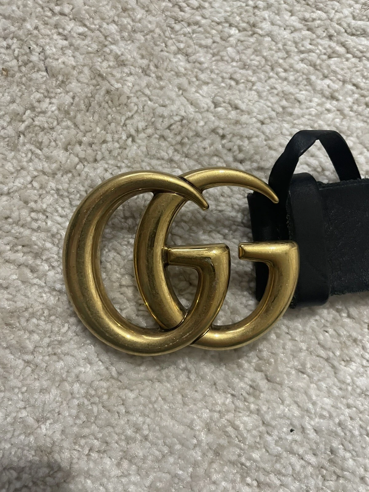 Ceinture Gucci noire et dorée