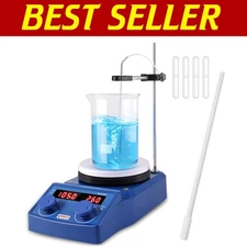 High Performance Digital Stirrer Hotplate - PID Control & 5L Capacity for Labs