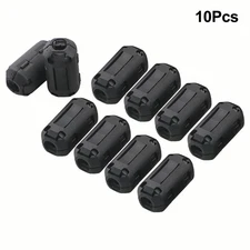 Cable Clip Ferrite Ring Core Noise Suppressor Easy Installation Black Color