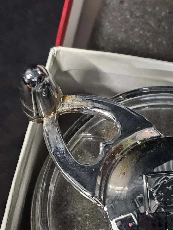 Vintage William Bounds Clear Nutmeg Grinder Chrome Gourmet Nutmeg Mill with Box - Image 3 of 4