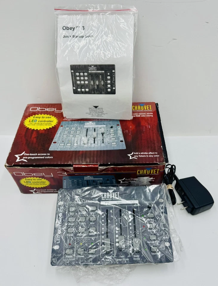 CHAUVET DJ Obey 3 Compact DMX Controller RGB LED Wash Lights - Image 2 of 4