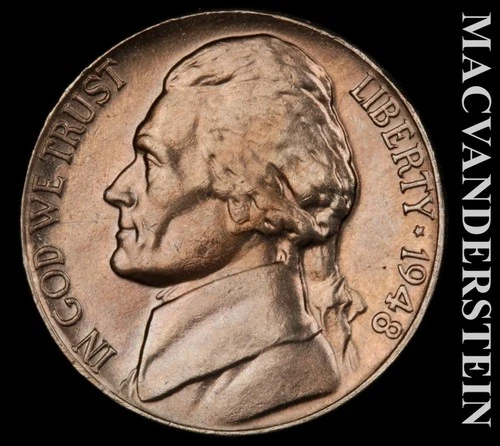 1948-P Jefferson Nickel — photo from the most recent tracked eBay sale