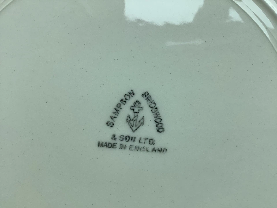 Vintage Sampson Bridgwood & Son Plates x Two - 26cm Diameter - Good Condition - Image 2 of 4