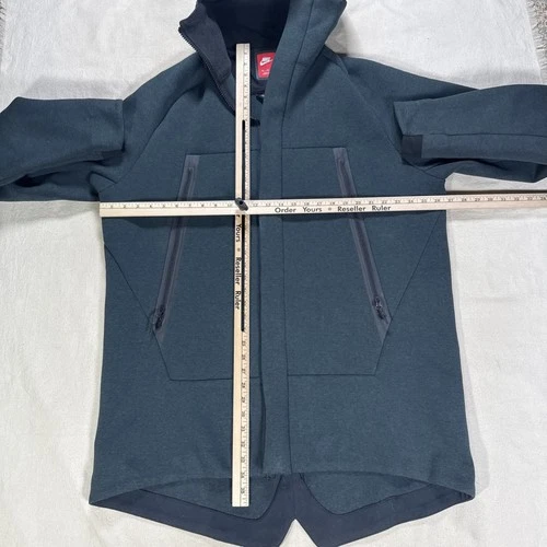 Nike Tech Fleece Parka Jacket Men Size XL Gray Full Zip Long image 4
